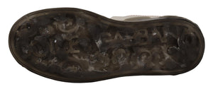 Weiße Lederschuhe Damen Logo Portofino Sneakers