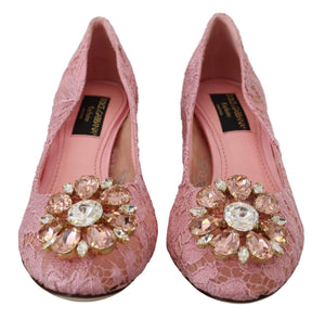 Rosa Taormina Spitze Kristall Pumps Pastell Schuhe