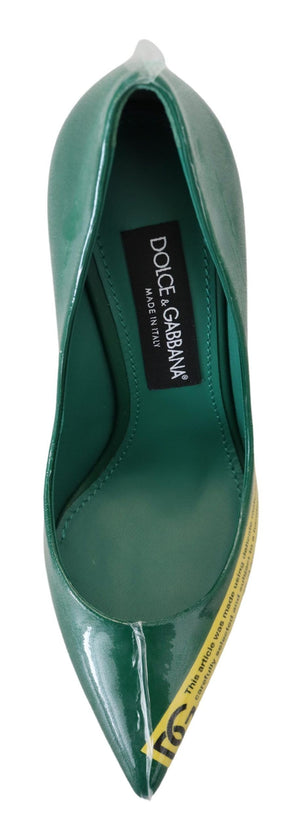 Grün Leder Absätze Pumps Kunststoff Schuhe