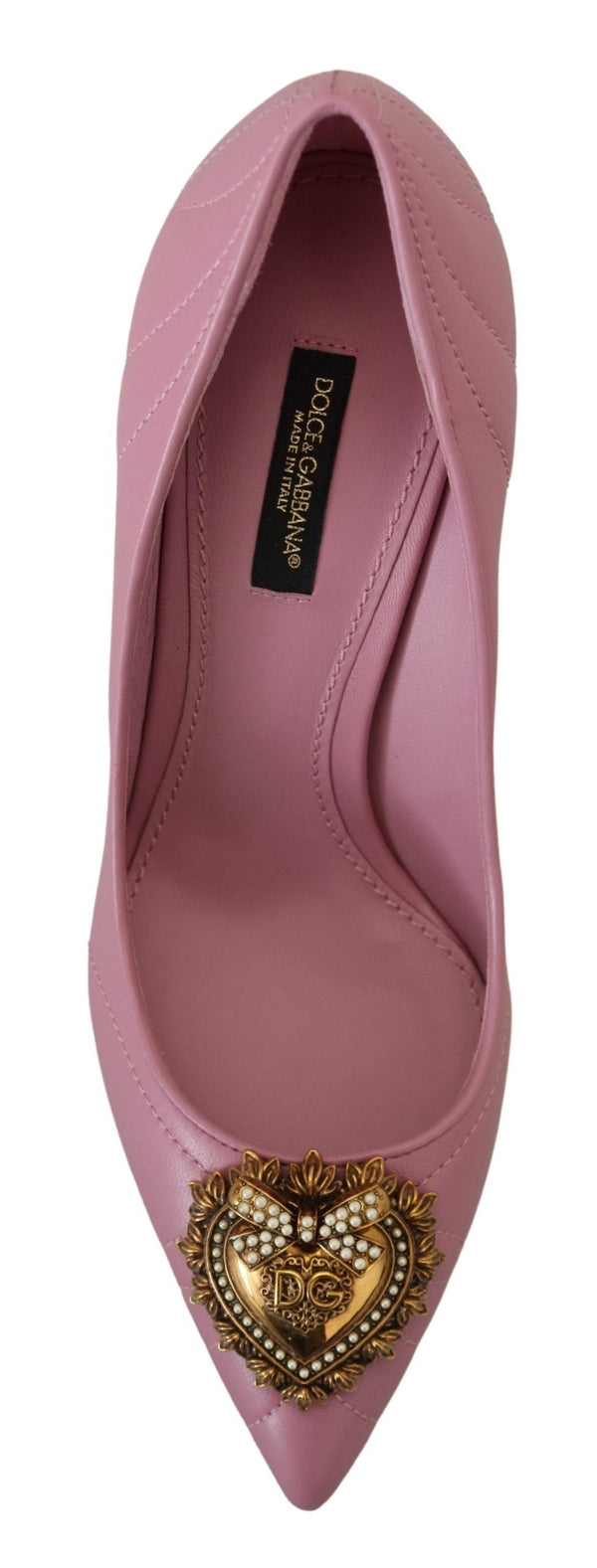 Rosa Leder Herz DEVOTION Heels Pumps Schuhe