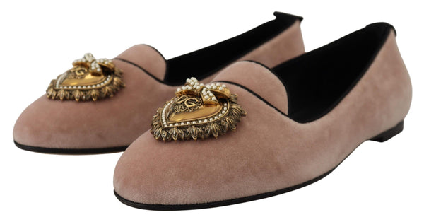 Rosa Samt Slip Ons Loafers Flats Schuhe