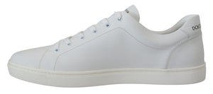 Weißes Leder DG Logo Casual Turnschuhe Schuhe