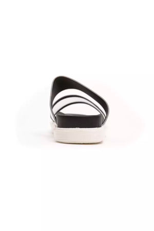 Silberne Polyethylen-Sandalette für Damen