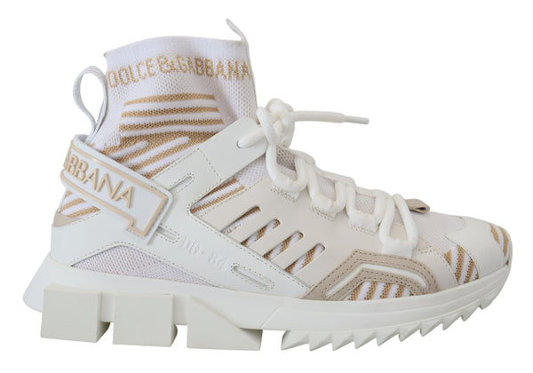 Weiß Beige Sorrento Turnschuhe Schuhe