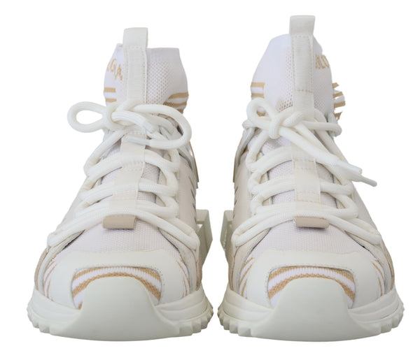 Weiß Beige Sorrento Turnschuhe Schuhe