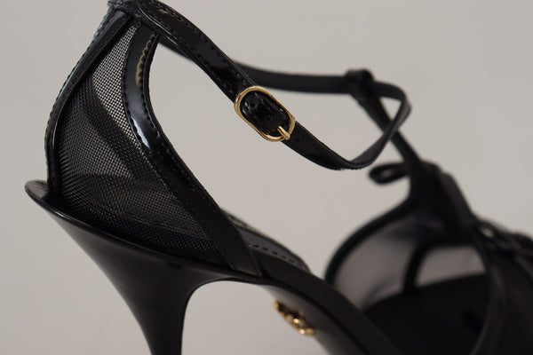 Schwarz Stiletto High Heels Sandalen Schuhe