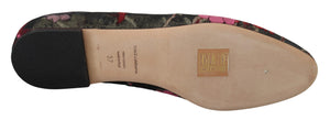 Multicolor Jacquard Heiliges Herz Patch Slip On Schuhe