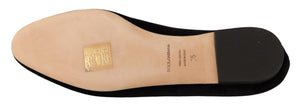 Schwarz DG Sacred Heart Patch Slip On flache Schuhe