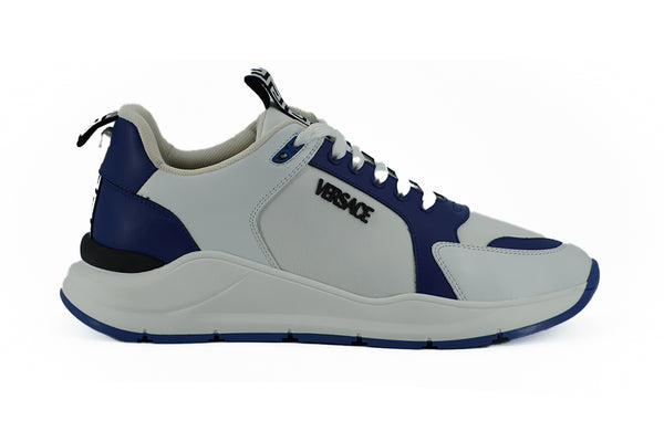 Elegante Leder-Sneakers in Blau und Weiß