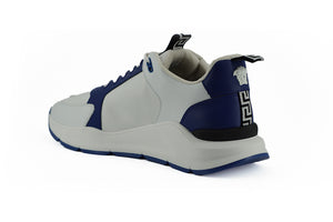 Elegante Leder-Sneakers in Blau und Weiß