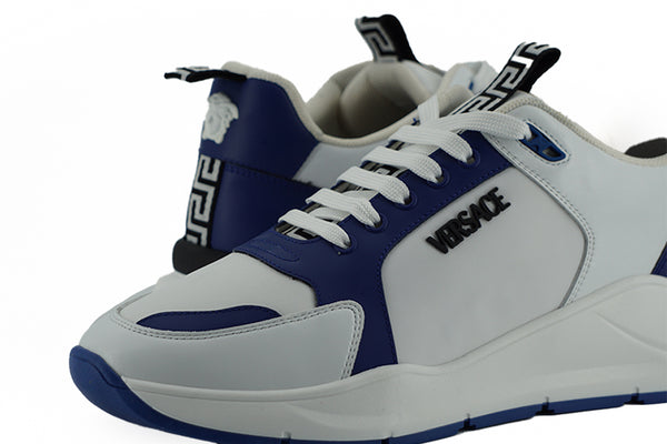 Elegante Leder-Sneakers in Blau und Weiß