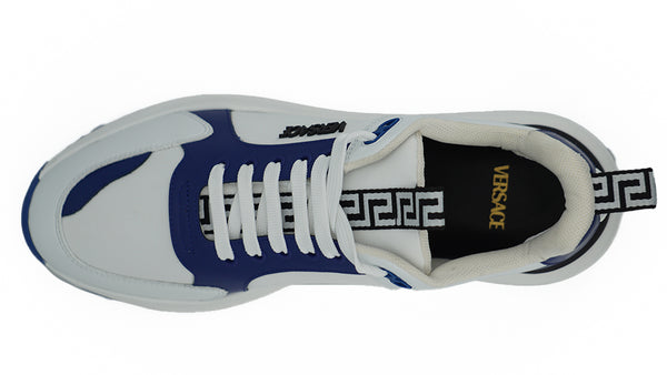 Elegante Leder-Sneakers in Blau und Weiß