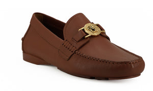 Elegante Loafers aus Leder mit Medusa-Prägung