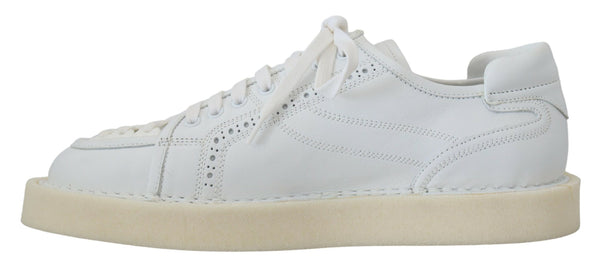 Weiß Leder Low Top Oxford Turnschuhe Freizeitschuhe