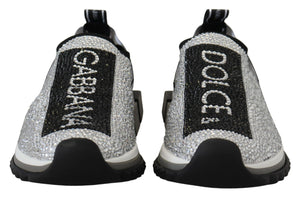 Silber Strass Sorrento Turnschuhe Schuhe