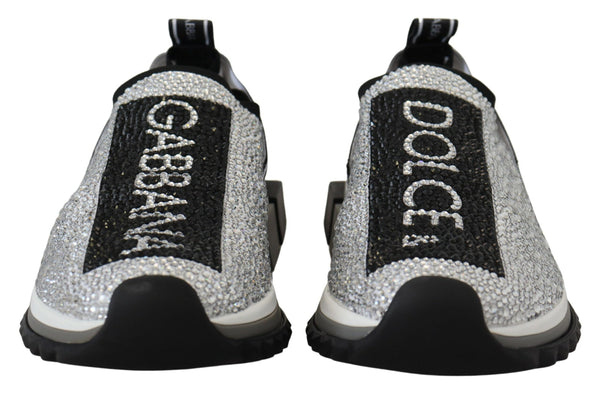 Silber Strass Sorrento Turnschuhe Schuhe