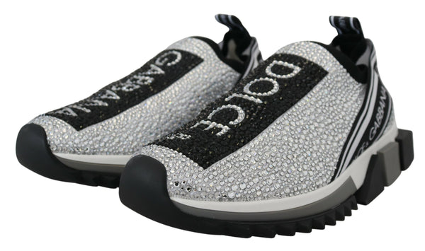 Silber Strass Sorrento Turnschuhe Schuhe