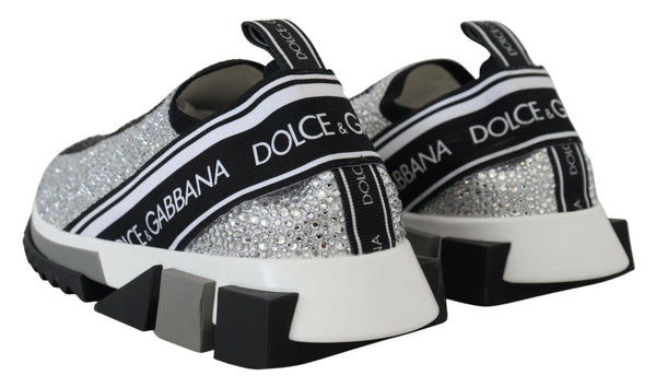 Silber Strass Sorrento Turnschuhe Schuhe