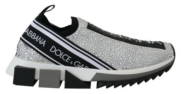 Silber Strass Sorrento Turnschuhe Schuhe