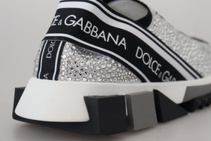 Silber Strass Sorrento Turnschuhe Schuhe