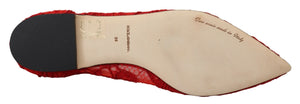 Rot Taormina Kristalle Loafers Flats Schuhe