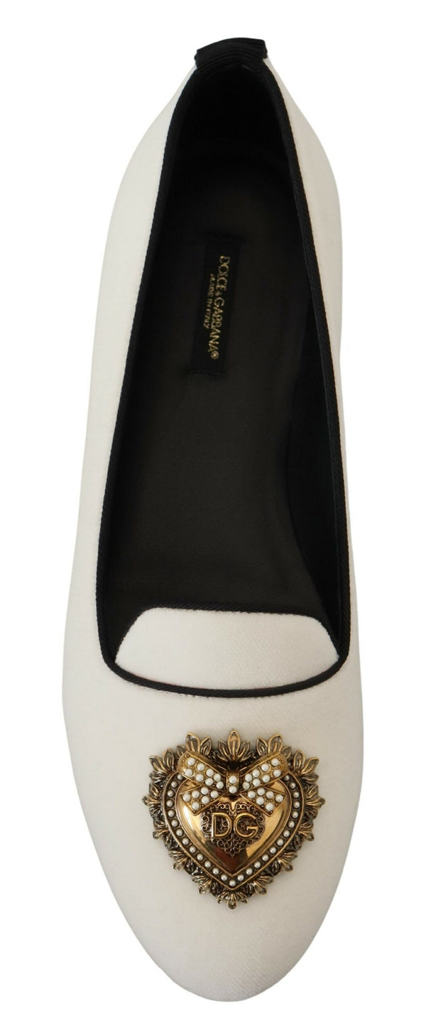 Weiß Samt Slip Ons Loafers Flats Schuhe