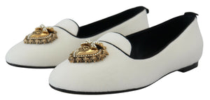 Weiß Samt Slip Ons Loafers Flats Schuhe