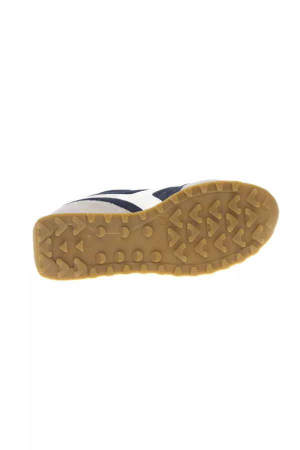 Mehrfarbige Schnürsenkel-Sneaker mit Gummisohle