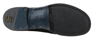 Schwarzes Pferd Leder Perugino Stiefel