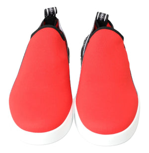 Rot Weiß Flache Turnschuhe Loafers Schuhe