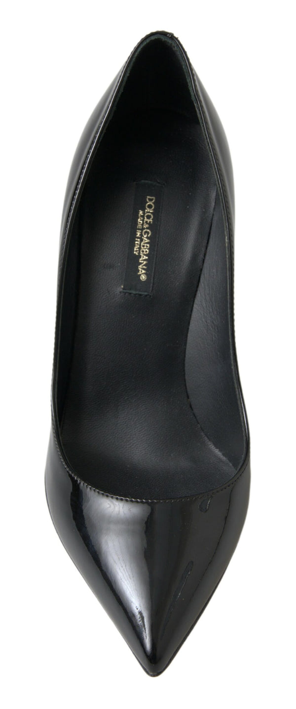 Schwarze Lackleder High Heels Pumps Schuhe