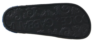 Schwarz Rutschen Sandalen Strand Saint Barth Schuhe