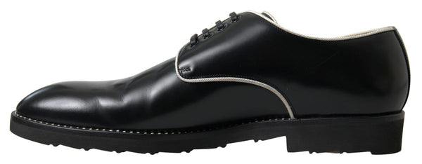 Schwarz Weiß Leder Formale Schuhe