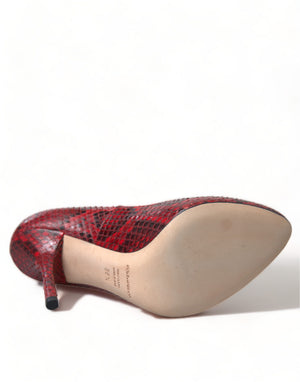Rote Ayers Leder Schnürsocken Pumps Schuhe
