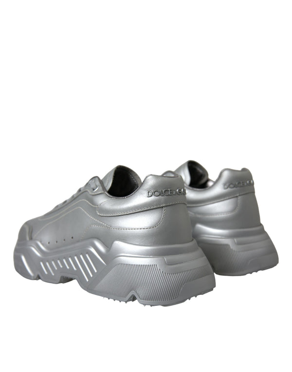 Silber DAYMASTER Leder Männer Casual Turnschuhe Schuhe