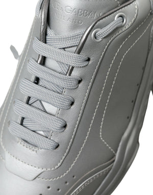 Silber DAYMASTER Leder Männer Casual Turnschuhe Schuhe