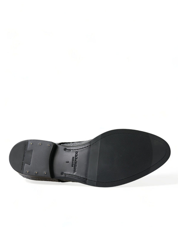 Silberne paillettenbesetzte Schnürschuhe für Männer Derby Dress Schuhe