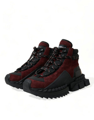 Burgundy Super King High Top Männer Turnschuhe Schuhe