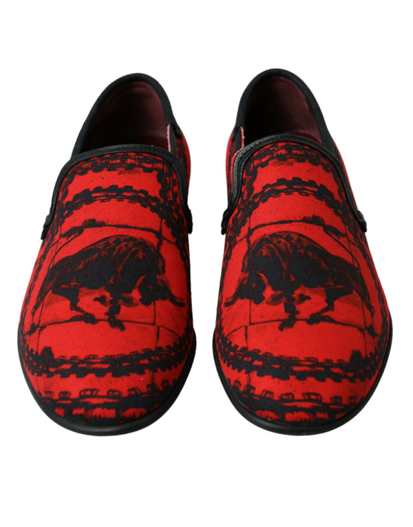 Rot Schwarz Torero Loafers Pantoffeln Männer Schuhe