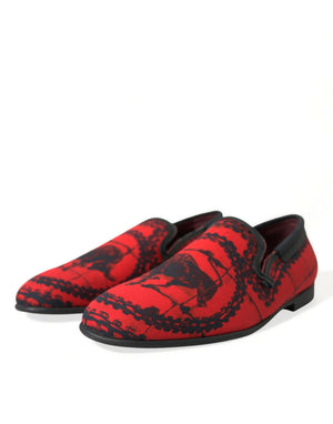 Rot Schwarz Torero Loafers Pantoffeln Männer Schuhe