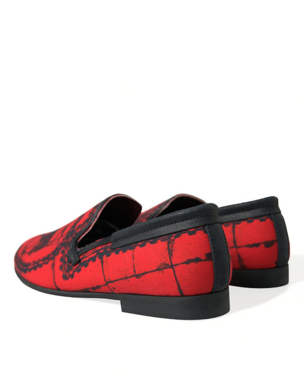 Rot Schwarz Torero Loafers Pantoffeln Männer Schuhe