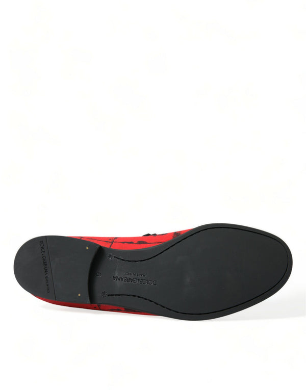 Rot Schwarz Torero Loafers Pantoffeln Männer Schuhe