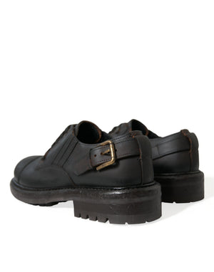 Braun Leder Lace Up Derby Männer Kleid Schuhe