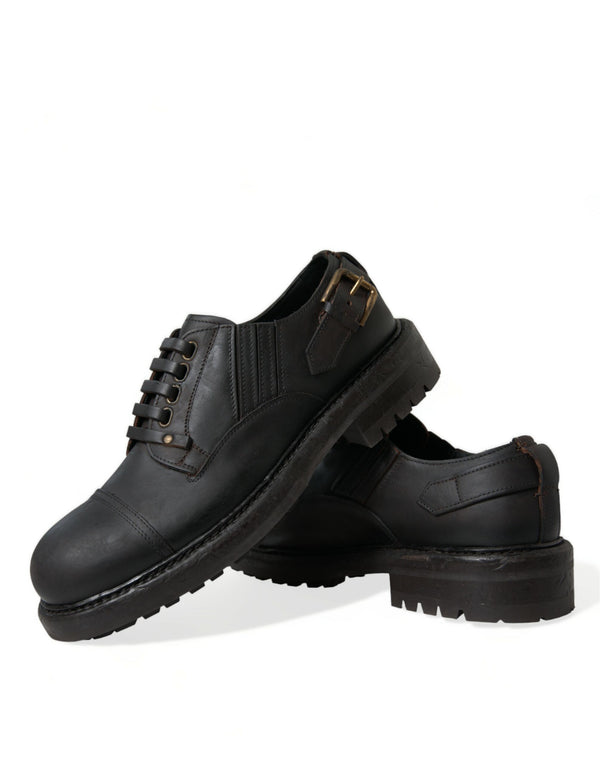 Braun Leder Lace Up Derby Männer Kleid Schuhe