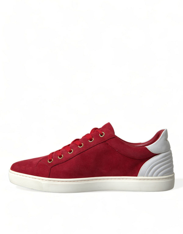 Rot Wildleder Leder Männer Low Top Turnschuhe Schuhe