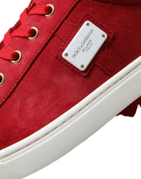 Rot Wildleder Leder Männer Low Top Turnschuhe Schuhe