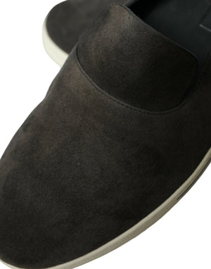 Blau Wildleder Kaiman Männer Loafers Pantoffeln Schuhe