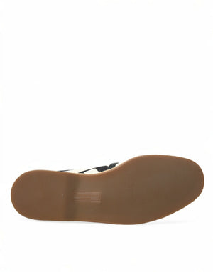 Beige Schwarz Gestreifte Canvas Espadrilles MONDELLO Schuhe