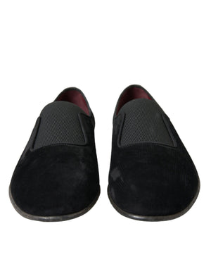 Schwarz RUNWAY Velour AMALFI Loafers Schuhe