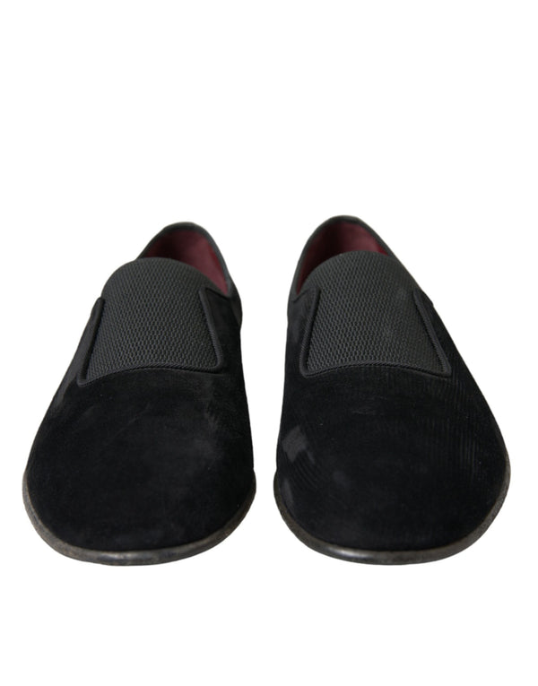 Schwarz RUNWAY Velour AMALFI Loafers Schuhe
